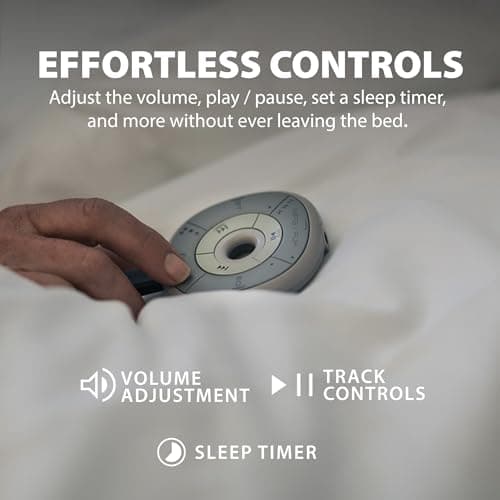 Avantree Slumber - Pillow Speaker for Sleeping, Private Audio with Built-in White Noise, Bluetooth & AUX Support, Volume Control, Sleep Timer, Charge Free for Home Use, Sleep Aids Headphones 5