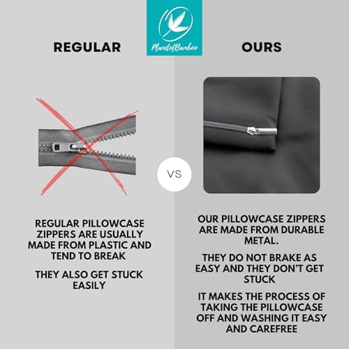 Bamboo Viscose Wedge Pillow Case Cover 24" W x 24" L x 10" H, Moisture-Wicking, Cooling and Breathable Wedge Pillow Cover with Zipper 5