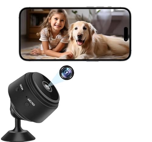 Hidden Camera,2K Mini Camera,Nanny Cam Hidden Camera,WiFi Spy Camera with Night Vision & Motion Detection,Wireless Indoor Security Camera for Pet/Baby/Nanny