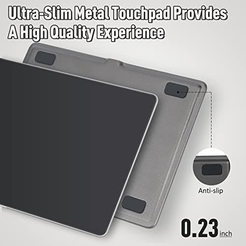 Trackpad Touchpad for PC, Wired Ultra Slim Trackpad, Sensitive TouchPads with No Latency, Accurate Responsive Trackpad with Multi-Touch Gestures, for Windows 7/10/11 Laptop Desktop- Grey & Black 5
