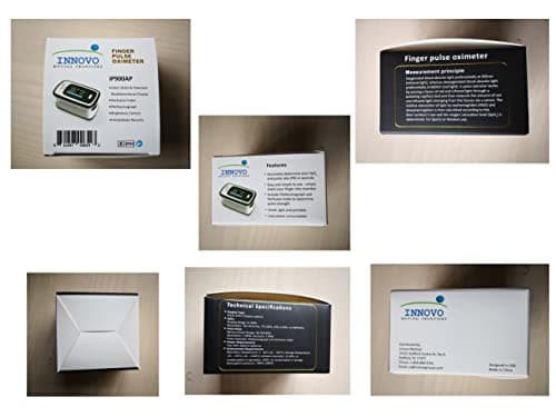 Innovo Deluxe iP900AP Fingertip Pulse Oximeter Blood Oxygen Saturation Monitor with Alarm, Plethysmograph and Perfusion Index 9