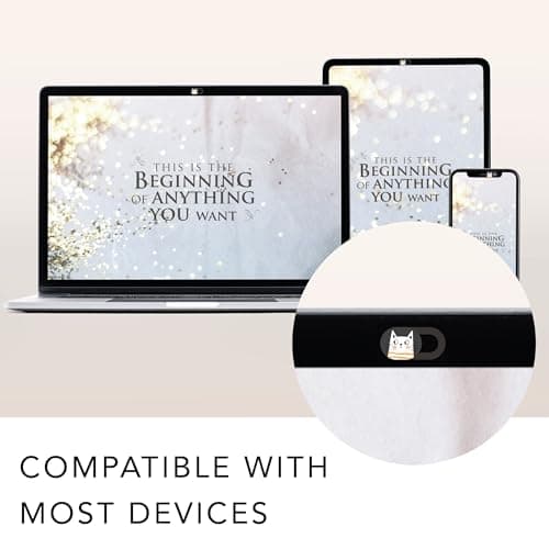 MESMOS Webcam Cover Slide, Cat Lovers Gifts for Women, Cat Lover Themed Thing, Mom Gifts for Women, Laptop Camera Cover Slide Cute (Small) 7