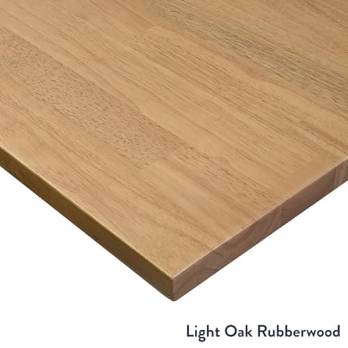 Desky Electric Standing Desk, 80 x 30 inch Rubberwood Height Adjustable Sit Stand Desk, Dual Motor, Memory Presets, Ergonomic Workstation for Home Office – Light Oak Top 6