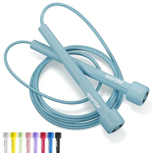 SPORTBIT Adjustable Jump Rope for Fitness and Exercise – Skipping Rope for Cardio, Boxing, and Weight Loss – Speed Rope perfect for Men & Women