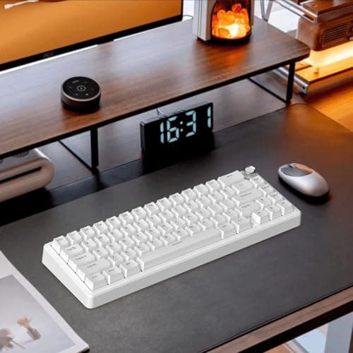 TMKB T68E 60% Wired Gaming Mechanical Keyboard, RGB Backlit Hot-Swappable Gasket Mount, Creamy Keyboard with Pre-Lubed Blueberry Switch, White 8