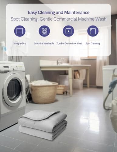 YnM Weighted Blanket King/CA King 40lbs, The Extra Heavy Oversized Weighted Comforter, Warm & Fluffy Throw (Neutral Beige, 40lbs, 104" Lx90 W) 7