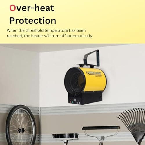 Dura Heat EUH4000R Electric Forced Air Heater with Remote Control 12,800 Btu 14