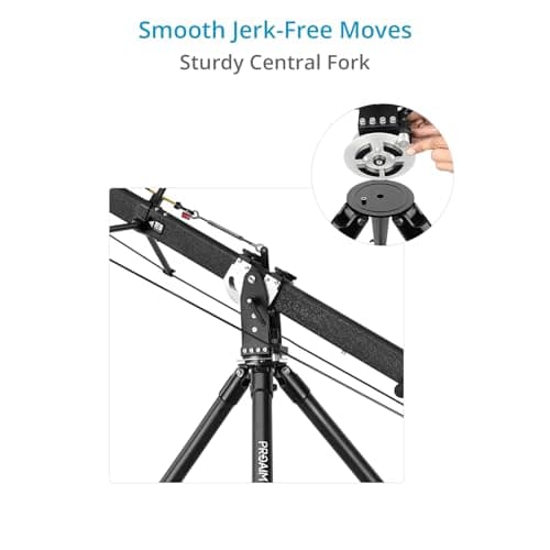PROAIM 6m/20ft Fraser Camera Jib Crane Package for Filmmakers & Production Units. Includes Tripod Stand & Floor Dolly. Payload: 10Kg/22lb (PF-3TR-JTD) 5