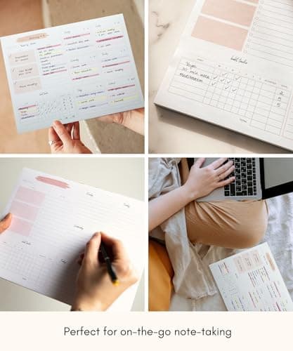 Lamare Weekly Planner Notepad – Premium Undated Weekly To Do List Notepad for School, Home & Office Day Planner, Desk To Do List Pad and Productivity Planning Pad 9