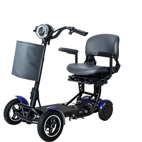 Mobility Scooter for Seniors & Adults – Lightweight Folding 4-Wheel Electric Scooter with Basket, 500W Dual Motor, 11MPH, 30-Mile Range, 3-Speed Modes, Compact Foldable Mobiltiy Scooters 9