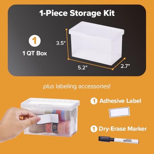 Bostitch Konnect Nest Clear Boxes, Stacking, Index 5