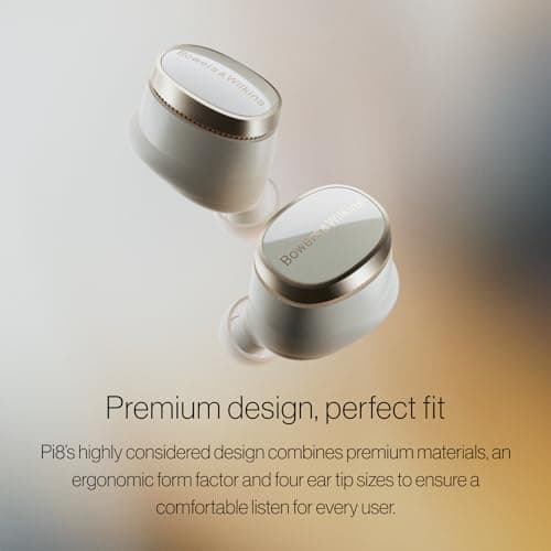 Bowers & Wilkins Pi8 Bluetooth Wireless Earbuds (Anthracite Black), in-Ear Bluetooth Earphones with Qualcomm Chipset & aptX Lossless, Active Noise Cancelling Earbuds, 3 Built-in Mics, 15-Min Charging 6