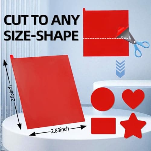 6Pcs Heavy Duty Dash Cam Mounting Tape - Ultra Heat Resistant Double-Sided Adhesive Pads for Windshield, Dashboard, GPS & Camera Holders | 60% Stronger Than Foam Tapes, Weatherproof & Customizable 7