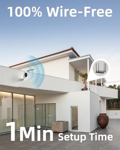 virtavo VistaFlask 2K Security Cameras Wireless Outdoor, Battery Powered, AI Motion Detection, for Home Security, Starlight Lens for Colorful Night Vision, 2-Way Audio, Weatherproof, Cloud/SD Storage 7