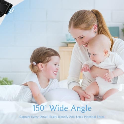 4K Mini Wireless Camera Home Security Cam Indoor HD Camera Small Smart WiFi House Portable Cameras Tiny House Nanny Cam Battery Life Powered Body Cameras 150 Wide Angle Night Vision Motion Detection 7