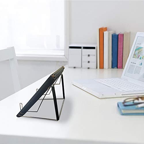 Textbook Stands,1PC Fold-n-Stow Metal Bookstand,Music Book Easel Display Holder,Adjustable Reading Stand,Small Book Rest for Kitchen Counertops,Bookrest for Hardcover Ipad,Cookbook,Recipe (1) 6