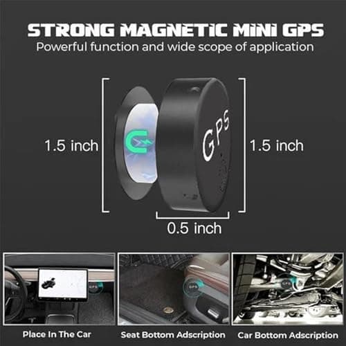Mini Magnetic GPS Tracker,Easyfind Mini Magnetic GPS Tracker,Strong Car Vehicle Tracking Anti-Lost Car Hidden, GPS Tracking Device(5PCS) 6