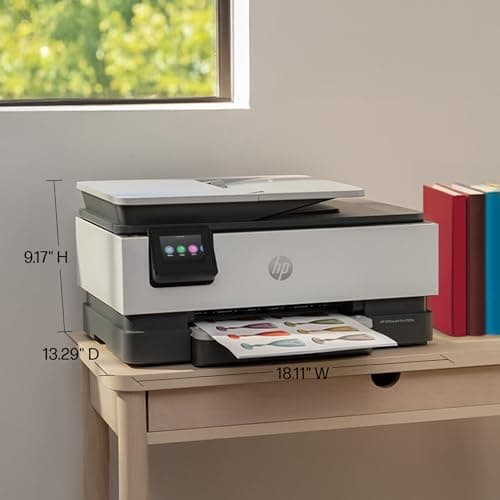 HP OfficeJet Pro 8125e Wireless All-in-One Color Inkjet Printer, Print, scan, Copy, ADF, Duplex Printing Best-for-Home Office, 3 Month Instant Ink Trial Included, AI-Enabled (405T6A) 6