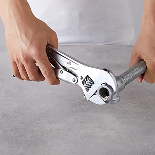 Amazon Basics 10 inch Locking Adjustable Wrench, Precision Machined, Rust Resistant, 2.7 inch x 0.75 inch 9