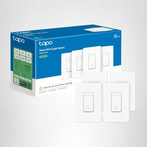 TP-Link Tapo Smart Dimmer Switch, Single Pole, Neutral Wire Required, 2.4GHz Wi-Fi Light Switch Compatible with Alexa and Google Home, UL Certified, No Hub Required, White (Tapo S500D) 7