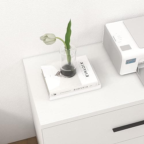 2-Drawer Wood Lateral File Cabinet, Filing Cabinets Anti-Tilt Mechanism for Home Office Storage Organization, Accommodates Letter/A4/Legal Size, New Heightened Drawer Design Home Office (White) 7
