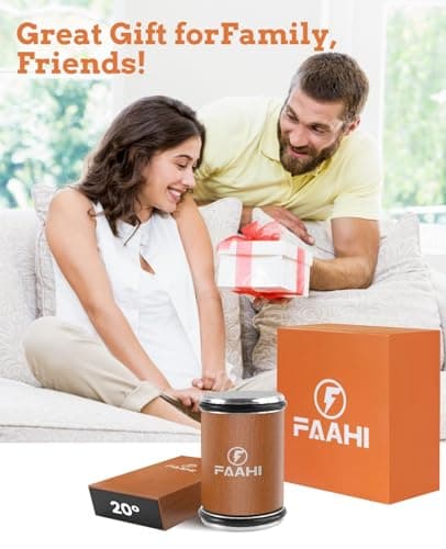 Faahi Rolling Knife Sharpener With Double-Sided Magnetic Angle 15° and 20° Double-Headed Diamond Disk for Easy Grinding Kitchen Knife Sharpener Tools., Small, Brown 7