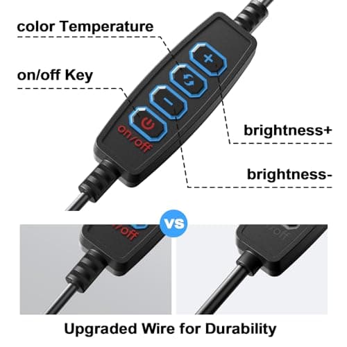 Meyin Ring Light Clip on Laptop Monitor, Webcam Light 10 Brightness Level Video Conference Lighting for Remote Working/Zoom Calls/Self Broadcasting/Live Streaming/Video Recording/TikTok 5