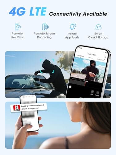 DDPAI 4K Dash Cam Front and Rear, Dual STARVIS 2 IMX678 IMX662 Dashcam,4K+1080P HDR Car Camera With Bulit-in 32G eMMC, 3K/60FPS,4G LTE Support,5G WiFi GPS, 3" IPS,Night Vision,24H Parking Mode,Z60 Pro 7