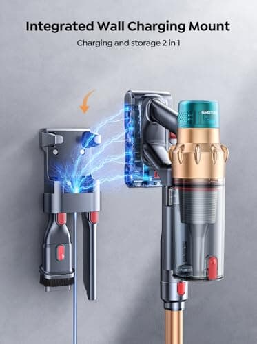 Cordless Vacuum Cleaner, 650W 55KPA 70 Mins Runtime Self-Standing Vacuum Cleaners for Home, Stick Vacuum with Charging Dock Station Removable Battery, Handheld Vacuum for Pet Hair/Carpet/Floor 5