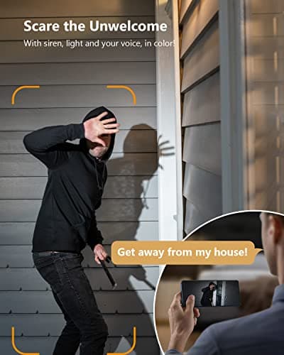 Imou Security Camera Outdoor Indoor, 1080P 2.4Ghz Wi-Fi Camera, IP65 Waterproof Corded IP Camera with Color Night Vision, Human Detection, Spotlight, Sound Alarm, 2-Way Talk and Magnetic Base, Versa 8