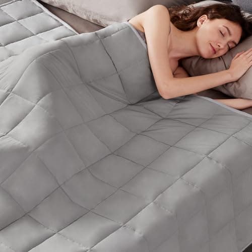Weighted Blanket Queen/King Size (80"x87" 15lbs),Ultra Soft and Cozy Cooling Weighted Blanket for Adult,Heavy Blanket with Machine Washable Soft Blanket, Stone Grey