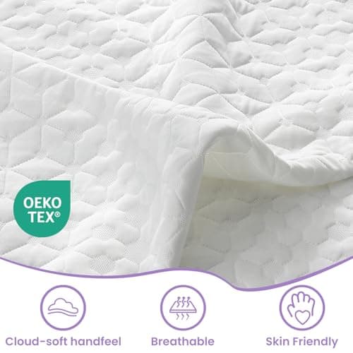 Firm Queen Mattress Topper with Removable Bamboo Cover, 3 inch Gel Memory Foam Bed Topper, Dual Firmness for Back Pain Relieve, Extra Hip/Shoulder/Lumbar Support, 365-Night Trial, CertiPUR-US 7