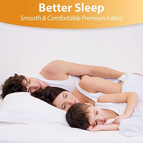 Waterproof Mattress Protector Twin Size - 6-Sided Zippered Mattress Encasement, Breathable Fabric Cover, Machine Washable, Fits Twin Mattress 39 x 75 Inches, Up to 16" Deep 8