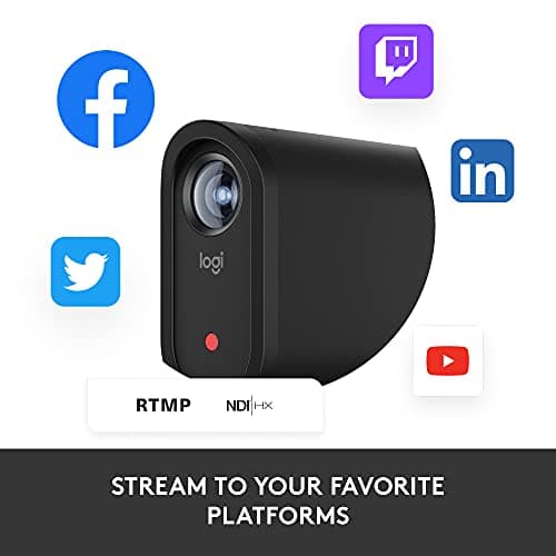 Logitech for Creators Mevo Start, Wireless Live Streaming Camera, 1080p HD Video Quality, Intelligent App Control, Stream via LTE or Wi-Fi - Black 9