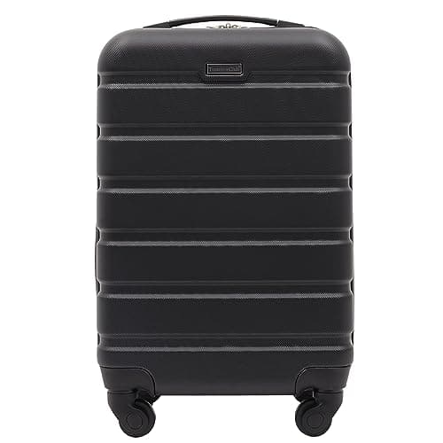 Travelers Club Harper Luggage, Black, 22-Inch Carry-On