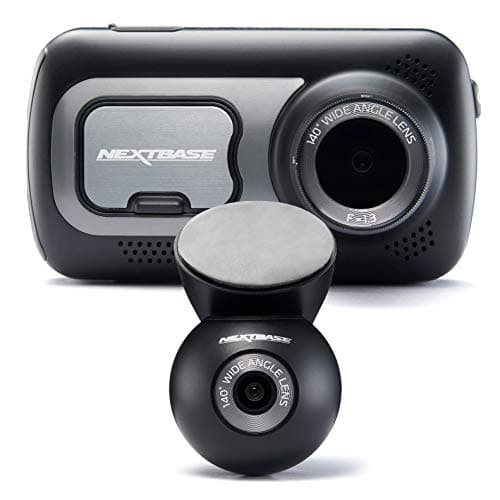 Nextbase 522GW Dash Cam Front and Rear Camera Small with App- 1440P/30fps Quad HD with Wi-Fi Bluetooth 10Hz GPS- Built-in Alexa- Night Vision- Parking Mode- 280/360 Degree Dual 6 Lane Wide Recording