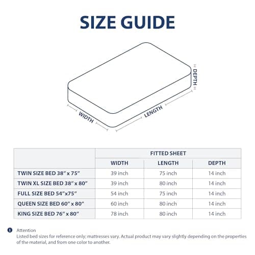 Cathay Home Full Double-Sided Organizer Pocket Fitted Smart Sheet - Double Brushed Ultra Soft – Wrinkle & Fade Resistant - 14" Deep Pocket Fitted Sheet Only (Full, Grey) 5