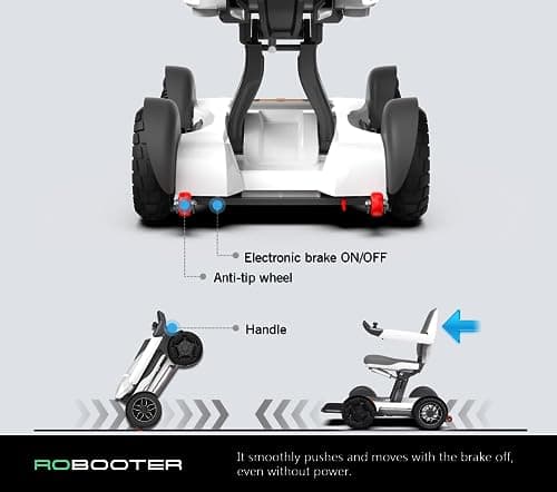 Intelligent Electric Powered Wheelchair Device, Automatic Folding, Remote Controlled, Smart, Compact Heavy Duty Mobile, Powerful Dual Motor, Foldable Portable Motorized Mobility Scooter 9