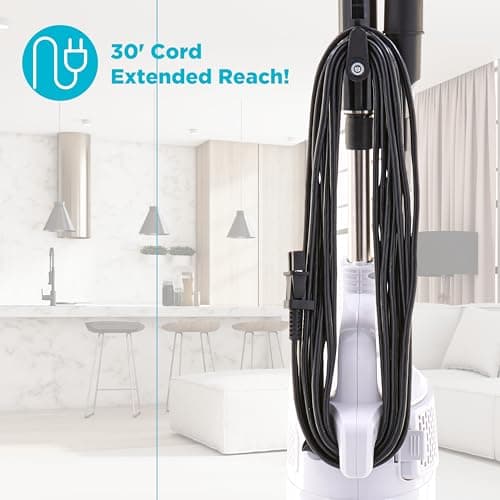 Simplicity Vacuums Corded Stick Vacuum Cleaner - Bagless, Two Speeds, HEPA Filter, Ideal for Hardwood & Tile, S60 Spiffy 7