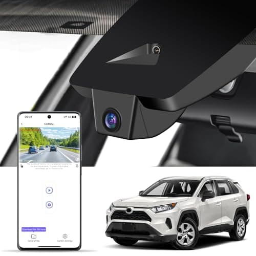 KuTaiTai 4K Dash Cam fit for Toyota RAV4 2022 2023 2024 2025 LE Limited SE Adventure XLE Premium XSE (Model B) with Vent Hole, OEM Look, G-Sensor, Loop Recording, 24H Parking Monitor, 128GB Card