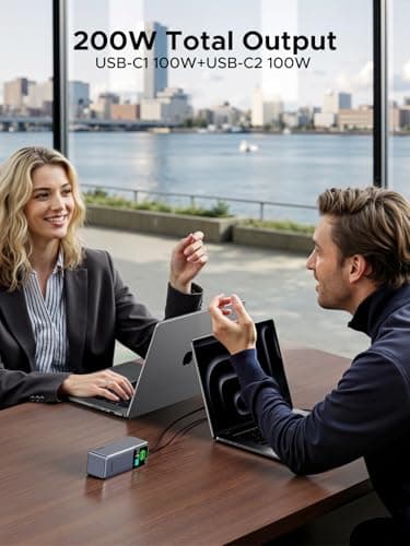 UGREEN Nexode Power Bank 25000mAh 200W Laptop Portable Charger PD 3.1 Fast Charging 90Wh 3-Port Battery Pack with TFT Smart Display for MacBook Pro/Air/ipad/iPhone 17/16/Samsung S26/Dell/HP and More 5