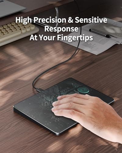 ProtoArc Wired USB Trackpad for Windows 10/11, Large High-Precision T1 Wired Trackpad Mouse with Multi-Gesture, Ultra Slim Portable Aluminum Touchpad Mouse for Computer/Desktop/Laptop, Black 5