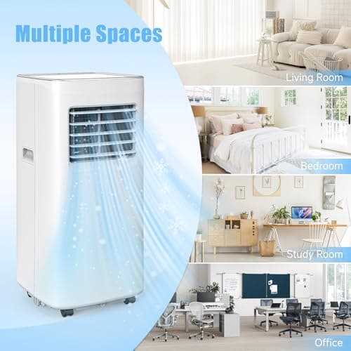 Portable Air Conditioners, 3-in-1 8500 BTU Cooling Unit with Fan & Dehumidifier for Room, Quiet Operation, Cools up to 450 sq.ft, Complete Window Installation Kit for Home Office 6