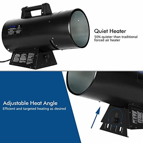 BILT HARD 85,000 BTU Forced Air Propane Heater, Adjustable Portable Liquid Propane Torpedo Heater for Garage, Jobsite and Construction Sites, CSA Listed 5