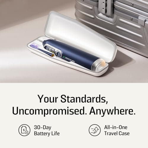 Soocas NEOS II Ultra – Electric Toothbrush with Water Flosser Combo, 3-in-1: Flosses, Vibrates and Oscillates, Flossing Toothbrush for Adults, Cordless Water Flosser for Travel, Midnight Blue 6