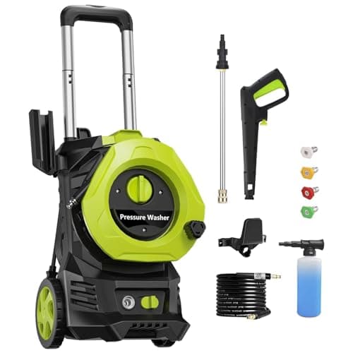 Electric Pressure Washer 4800PSI 2.8 GPM Power Washer with 25 Feet Hose,16.4 Feet Power Cord, Car Wash Machine Blue Ideal Cleaning for Garden