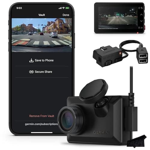 Garmin X210 Compact 1440p HD Dash Cam with 140-degree FOV and Signature Series Constant Power Bundle