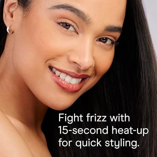 INFINITIPRO BY CONAIR Tourmaline Ceramic 1-Inch Flat Iron Hair Straightener, 1-Inch Flat Iron to Straighten or Curl, 5 Heat Settings, for All Hair Types and Textures, Metallic Gray 7