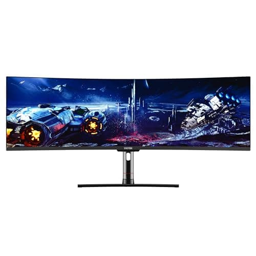 SUW49DA 49-Inch Super Ultrawide Curved Monitor, 1440p 120Hz 3ms 1800R, 5120x1440p 32:9 Dual QHD Monitor, 2x HDMI 2.0, 2x DP 1.4, 1x 3.5mm (Renewed)