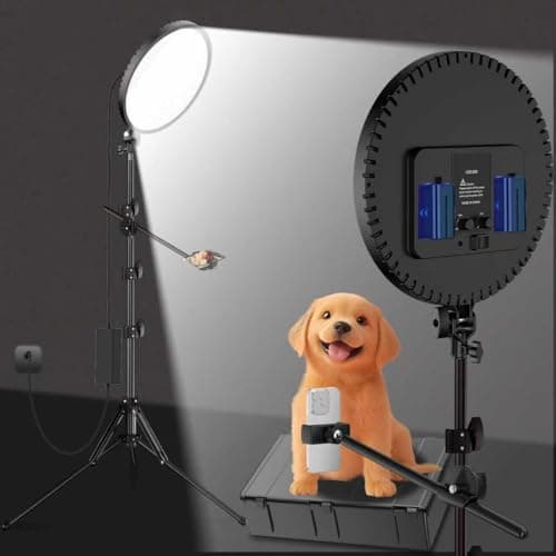 Large Barber Light with72 inch Stand, 55W 6500K Full-Screen Selfie Light Ring, 360 Phone Holder,Remote Controller,Box,Black,There are for You to Choose from.(Black, 13)